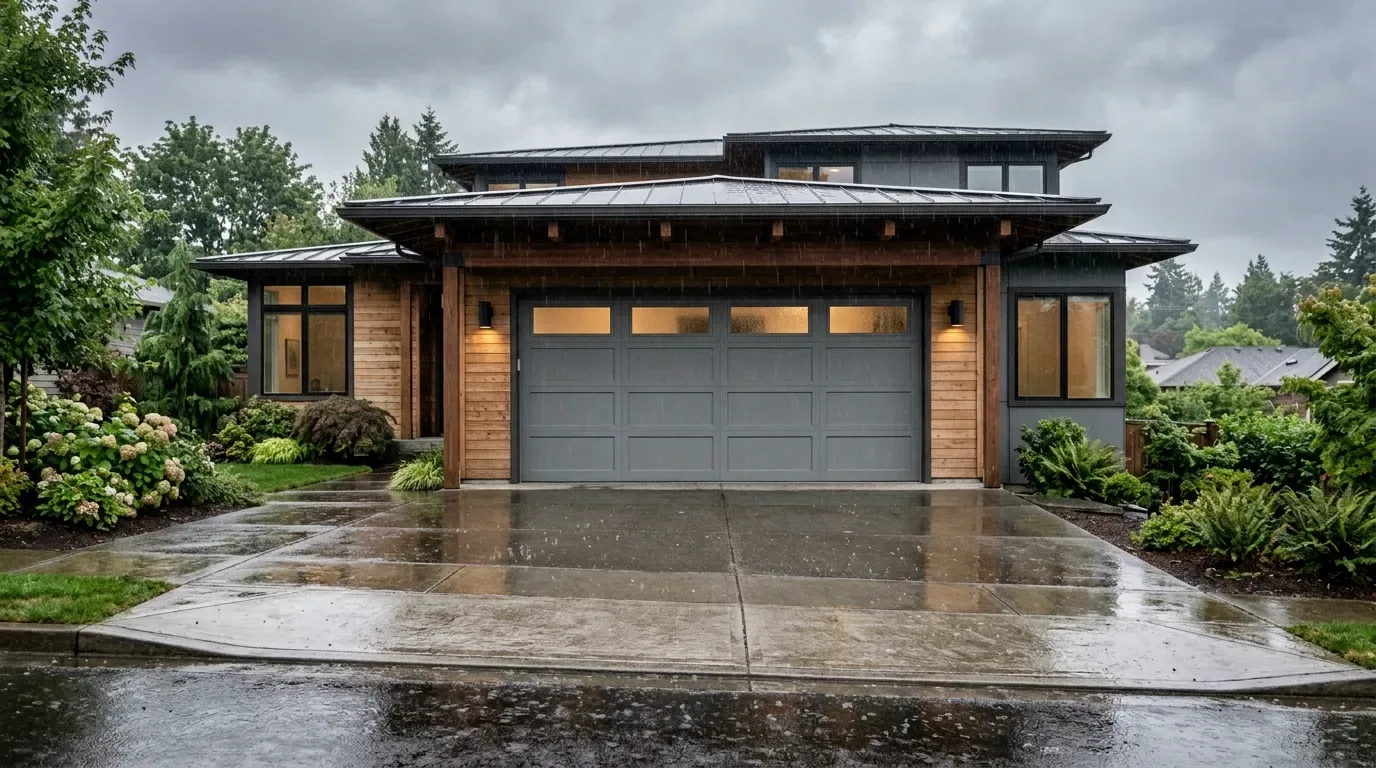 Garage door work on a home in Atlanta