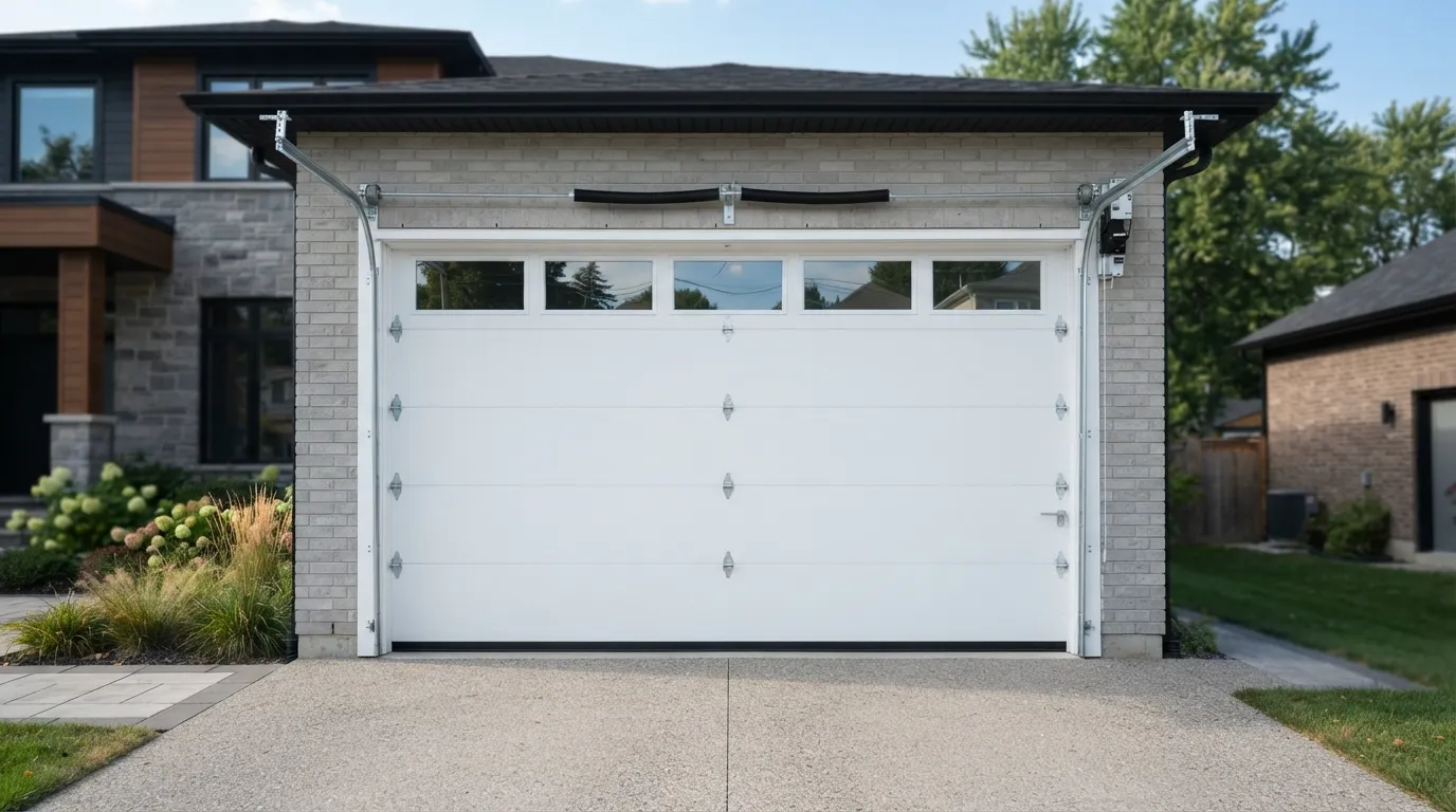 New Garage Door Installation, Sized for Candler-McAfee's 1960s Housing in Atlanta