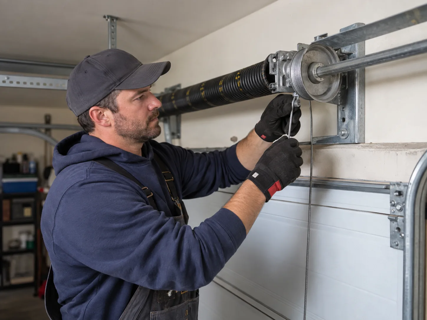 Spring Repair for Stonecrest's Late-90s Garage Doors in Atlanta
